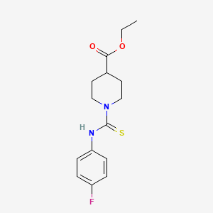 ethyl 1-{[(4-fluorophenyl)amino]carbonothioyl}-4-piperidinecarboxylate