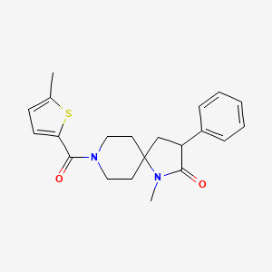 1-methyl-8-[(5-methyl-2-thienyl)carbonyl]-3-phenyl-1,8-diazaspiro[4.5]decan-2-one