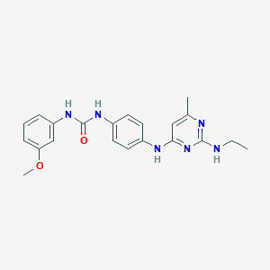 N-(4-{[2-(ethylamino)-6-methyl-4-pyrimidinyl]amino}phenyl)-N'-(3-methoxyphenyl)urea