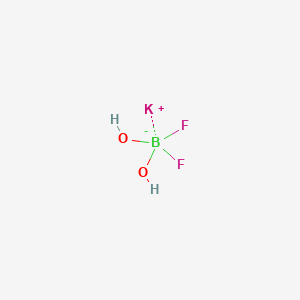 molecular formula BF2H2KO2 B561108 Potassium difluorodihydroxyborate(1-) CAS No. 85392-66-1