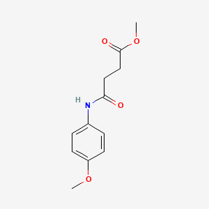 molecular formula C12H15NO4 B5611080 methyl 4-[(4-methoxyphenyl)amino]-4-oxobutanoate 