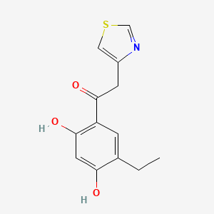 1-(5-ethyl-2,4-dihydroxyphenyl)-2-(1,3-thiazol-4-yl)ethanone