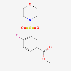 methyl 4-fluoro-3-(4-morpholinylsulfonyl)benzoate