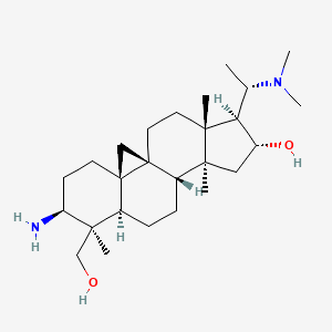 molecular formula C26H46N2O2 B561111 Dihydrocyclomicrophylline F CAS No. 102129-77-1