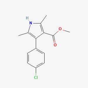 methyl 4-(4-chlorophenyl)-2,5-dimethyl-1H-pyrrole-3-carboxylate