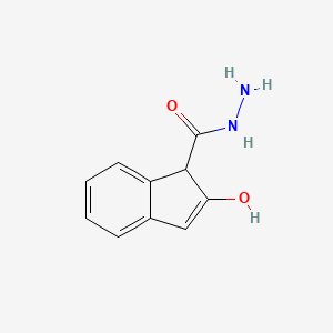 molecular formula C10H10N2O2 B561113 2-Hydroxy-1H-indene-1-carbohydrazide CAS No. 103345-99-9