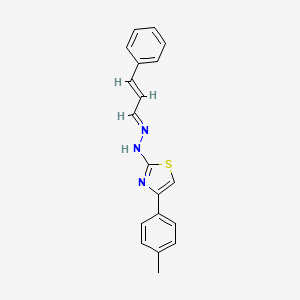 3-phenylacrylaldehyde [4-(4-methylphenyl)-1,3-thiazol-2-yl]hydrazone