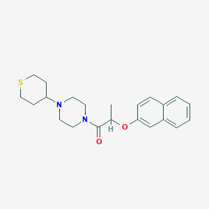 1-[2-(2-naphthyloxy)propanoyl]-4-(tetrahydro-2H-thiopyran-4-yl)piperazine