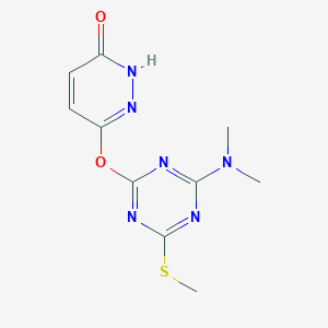 6-{[4-(dimethylamino)-6-(methylthio)-1,3,5-triazin-2-yl]oxy}-3-pyridazinol