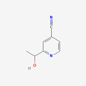 molecular formula C8H8N2O B561121 2-(1-Hydroxyethyl)isonicotinonitrile CAS No. 106474-81-1