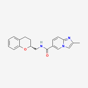 N-[(2R)-3,4-dihydro-2H-chromen-2-ylmethyl]-2-methylimidazo[1,2-a]pyridine-6-carboxamide