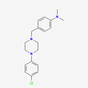 (4-{[4-(4-chlorophenyl)-1-piperazinyl]methyl}phenyl)dimethylamine