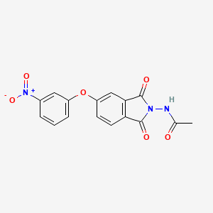 N-[5-(3-nitrophenoxy)-1,3-dioxo-1,3-dihydro-2H-isoindol-2-yl]acetamide