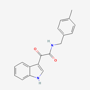 2-(1H-indol-3-yl)-N-(4-methylbenzyl)-2-oxoacetamide