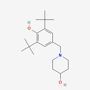 molecular formula C20H33NO2 B5611338 1-(3,5-di-tert-butyl-4-hydroxybenzyl)-4-piperidinol 