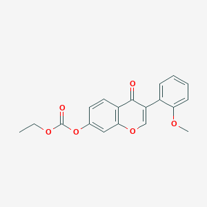 ethyl 3-(2-methoxyphenyl)-4-oxo-4H-chromen-7-yl carbonate