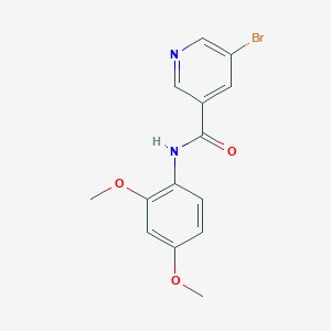 molecular formula C14H13BrN2O3 B5611362 5-bromo-N-(2,4-dimethoxyphenyl)nicotinamide 