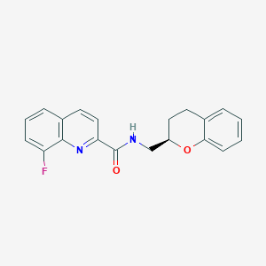 N-[(2R)-3,4-dihydro-2H-chromen-2-ylmethyl]-8-fluoro-2-quinolinecarboxamide