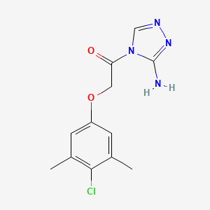 molecular formula C12H13ClN4O2 B5611428 4-[(4-chloro-3,5-dimethylphenoxy)acetyl]-4H-1,2,4-triazol-3-amine 