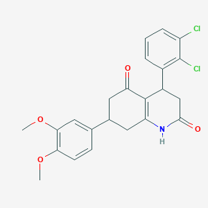 4-(2,3-dichlorophenyl)-7-(3,4-dimethoxyphenyl)-4,6,7,8-tetrahydro-2,5(1H,3H)-quinolinedione