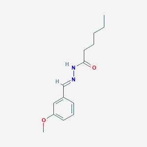 N'-(3-methoxybenzylidene)hexanohydrazide