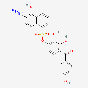 molecular formula C23H15N2O8S+ B561146 2,3,4,4'-四羟基二苯甲酮 1,2-萘醌重氮二磺酸酯 CAS No. 107761-81-9