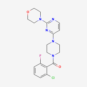 4-{4-[4-(2-chloro-6-fluorobenzoyl)-1-piperazinyl]-2-pyrimidinyl}morpholine