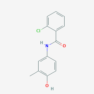 2-chloro-N-(4-hydroxy-3-methylphenyl)benzamide