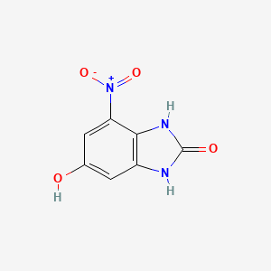 molecular formula C7H5N3O4 B561150 6-Hydroxy-4-nitro-1,3-dihydrobenzimidazol-2-one CAS No. 101084-01-9