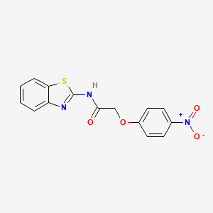 N-1,3-benzothiazol-2-yl-2-(4-nitrophenoxy)acetamide