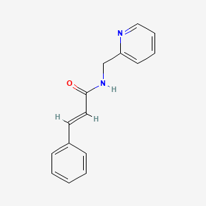 molecular formula C15H14N2O B5611679 3-phenyl-N-(2-pyridinylmethyl)acrylamide 