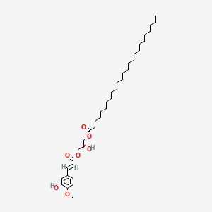 [(2R)-2-hydroxy-3-[(E)-3-(3-hydroxy-4-methoxyphenyl)prop-2-enoyl]oxypropyl] pentacosanoate