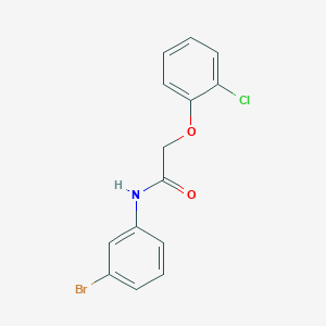 molecular formula C14H11BrClNO2 B5611691 N-(3-bromophenyl)-2-(2-chlorophenoxy)acetamide 