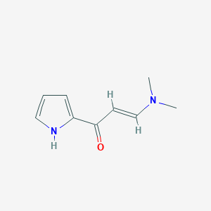 molecular formula C9H12N2O B056117 (E)-3-(dimethylamino)-1-(1H-pyrrol-2-yl)prop-2-en-1-one CAS No. 112677-06-2