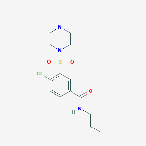 4-chloro-3-[(4-methyl-1-piperazinyl)sulfonyl]-N-propylbenzamide