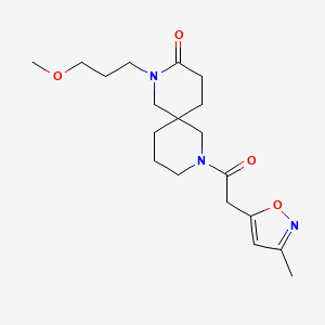 2-(3-methoxypropyl)-8-[(3-methyl-5-isoxazolyl)acetyl]-2,8-diazaspiro[5.5]undecan-3-one