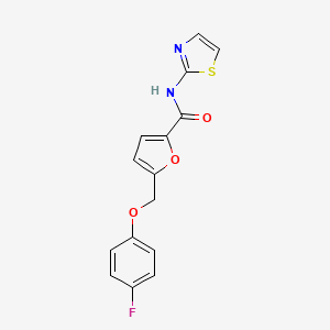 5-[(4-fluorophenoxy)methyl]-N-1,3-thiazol-2-yl-2-furamide