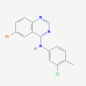 6-bromo-N-(3-chloro-4-methylphenyl)-4-quinazolinamine