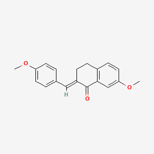 7-methoxy-2-(4-methoxybenzylidene)-3,4-dihydro-1(2H)-naphthalenone