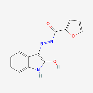 N'-(2-oxo-1,2-dihydro-3H-indol-3-ylidene)-2-furohydrazide