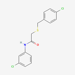 2-[(4-chlorobenzyl)thio]-N-(3-chlorophenyl)acetamide