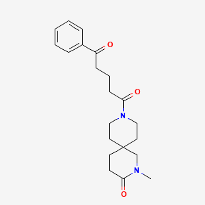 2-methyl-9-(5-oxo-5-phenylpentanoyl)-2,9-diazaspiro[5.5]undecan-3-one
