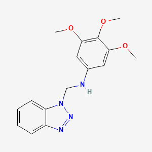 (1H-1,2,3-benzotriazol-1-ylmethyl)(3,4,5-trimethoxyphenyl)amine