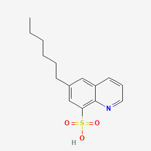 8-Quinolinesulfonic acid,6-hexyl-