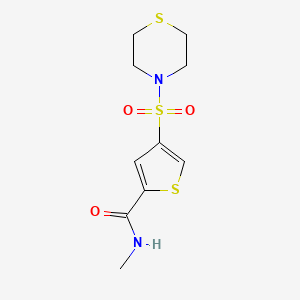 N-methyl-4-(4-thiomorpholinylsulfonyl)-2-thiophenecarboxamide