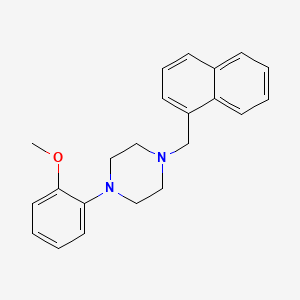 molecular formula C22H24N2O B5611864 1-(2-methoxyphenyl)-4-(1-naphthylmethyl)piperazine 