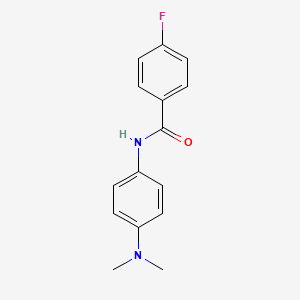 molecular formula C15H15FN2O B5611883 N-[4-(dimethylamino)phenyl]-4-fluorobenzamide 