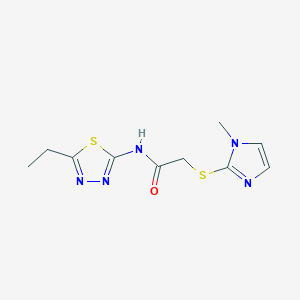 N-(5-ethyl-1,3,4-thiadiazol-2-yl)-2-[(1-methyl-1H-imidazol-2-yl)thio]acetamide