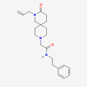 molecular formula C22H31N3O2 B5611939 2-(2-allyl-3-oxo-2,9-diazaspiro[5.5]undec-9-yl)-N-(2-phenylethyl)acetamide 