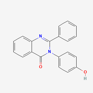molecular formula C20H14N2O2 B5611985 3-(4-hydroxyphenyl)-2-phenyl-4(3H)-quinazolinone CAS No. 37856-23-8